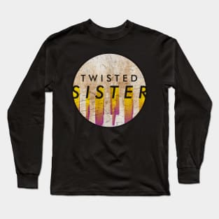 Twisted Sister - VINTAGE YELLOW CIRCLE Long Sleeve T-Shirt